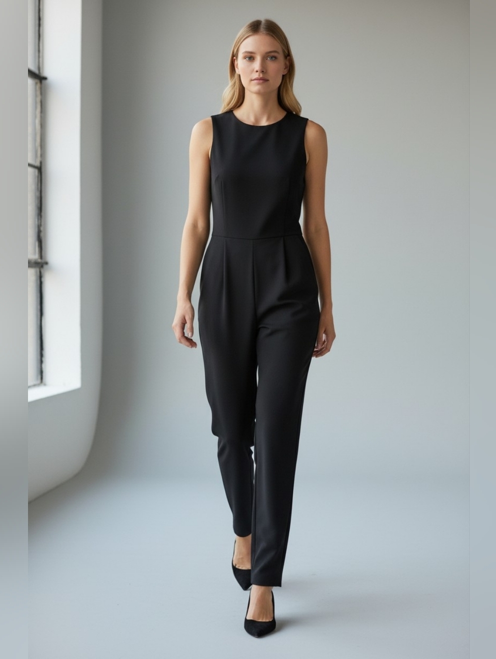 Banana Republic Factory Sleevless Jumpsuit Black Size 4 Career